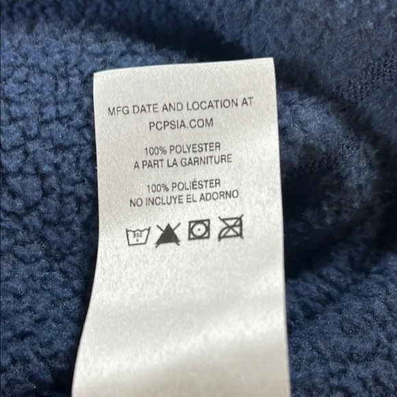 Patagonia Navy Heather Quarter-Zip Fleece Sz XL - Picture 10 of 12